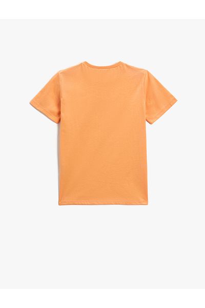 Koton Printed Short Sleeve T-Shirt Crew Neck Cotton