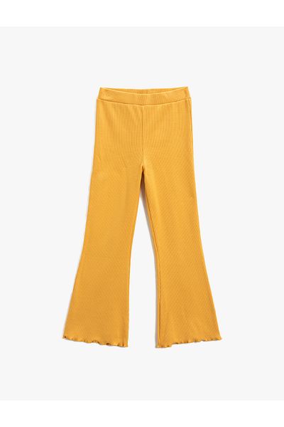 Koton Basic kiszélesedő leggings nadrág bordázott elasztikus derékrész