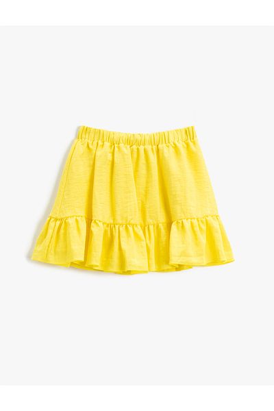 Koton Mini Skirt Frilled Elastic Waist