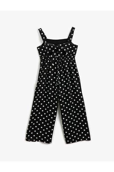Koton Jumpsuit Strap Wide Leg Polka Dot