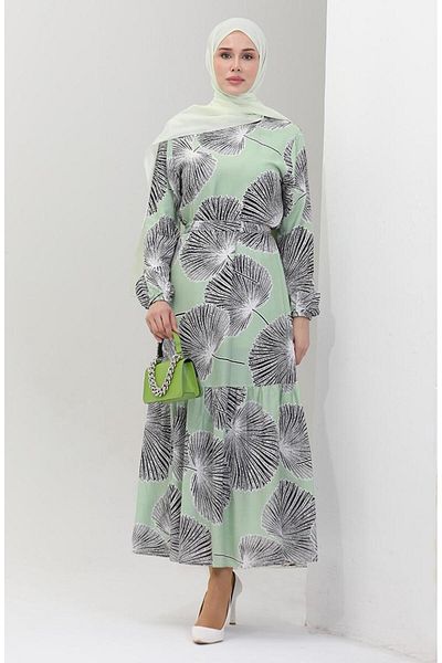 Zeynep Butik Εποχιακό γυναικείο φόρεμα Hijab Viscose - 1305