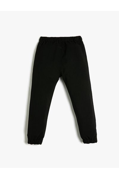Koton Basic Jogger Cargo Pants with Tie Waist Pocket