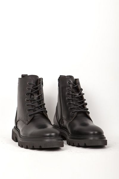 Hammer Jack Μαύρες ανδρικές μπότες casual - Χοντρή σόλα, φερμουάρ, γνήσιο δέρμα Hj 23705m