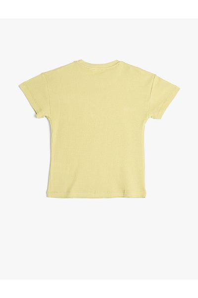 Koton Základní bavlněné tričko s krátkým rukávem Crew Neck