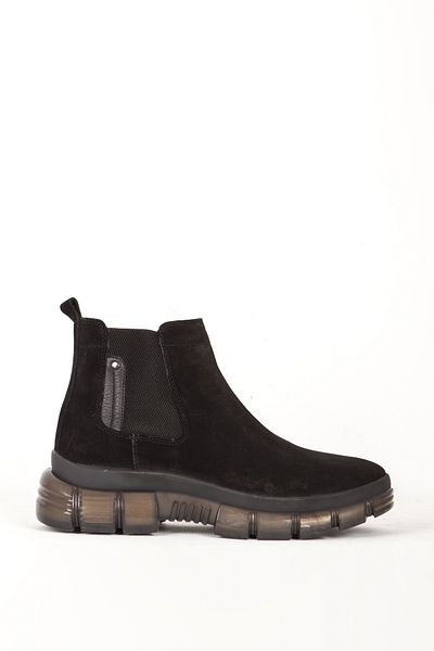 MARCOMEN Men's Chelsea Boots - Real Leather, Thick Sole, Mc 14116 Black