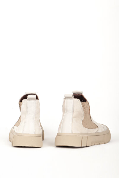 MARCOMEN Erkek Kalın Taban Gerçek Deri Casual Bot Mc 18490 Vizon