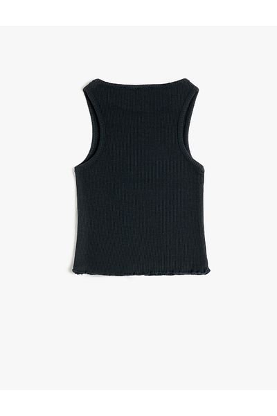 Koton Athlete Crop ujjatlan mackó nyomtatott karcsú szabású