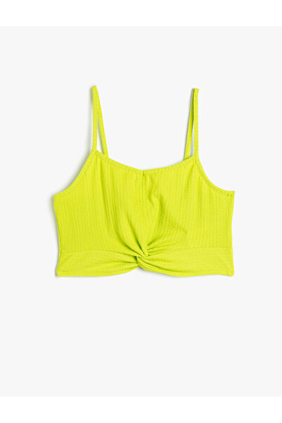 Koton قميص داخلي ضيق بحزام رفيع وملمس