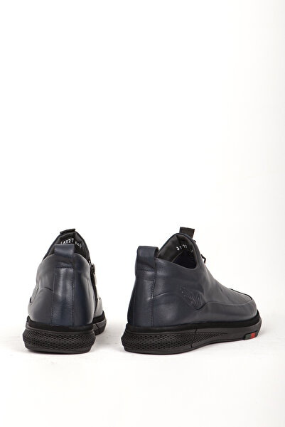 MARCOMEN 18487 Real Leather Men's Casual Shoes Navy Blue