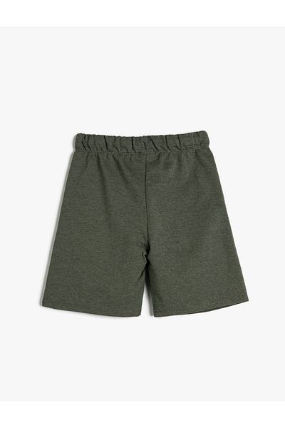 Koton Printed Shorts with Tie Waist and Pockets