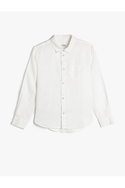 Koton Cămașă de in cu mânecă lungă