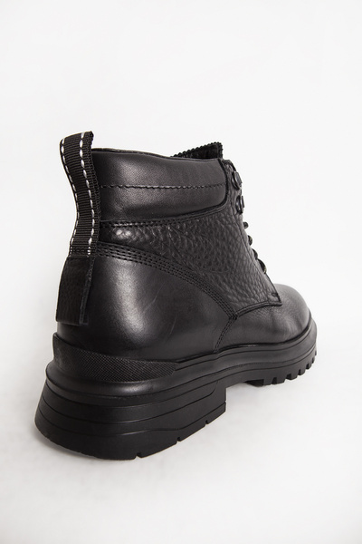 Scootland 16288 Gerçek Deri Erkek Bot Siyah