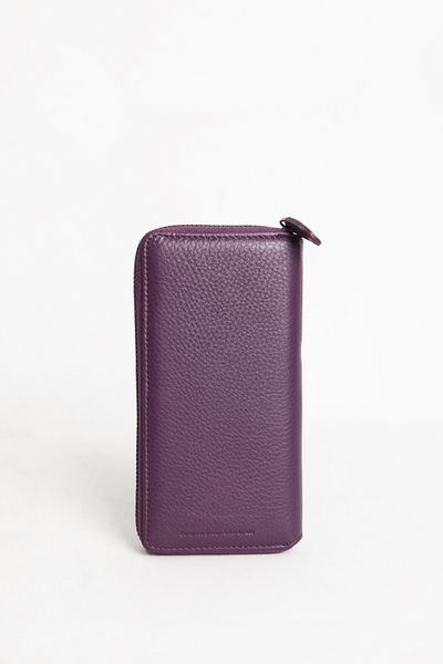 Grande Gd 1780 - Genuine Leather Long Plum Wallet