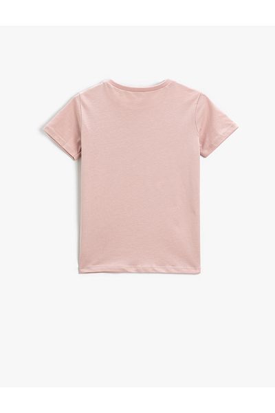 Koton Tricou de bază cu mânecă scurtă, bumbac, cu gât rotund