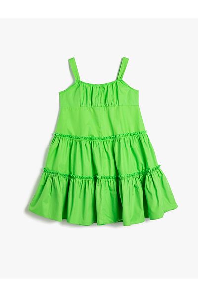 Koton Φόρεμα Midi Μήκος Strappy Βαμβακερό