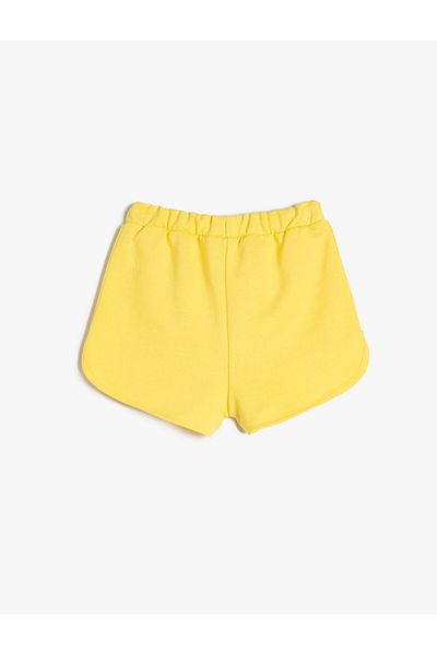 Koton Elastic Waist Normal Yellow Girls Shorts 3skg40058ak