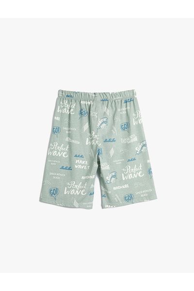 Koton Shorts Tie Waist Printed Cotton
