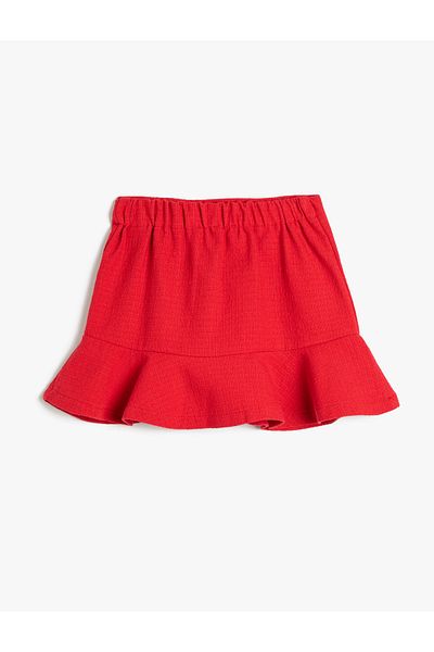 Koton 3skg70039aw Girl Child Skirt Red