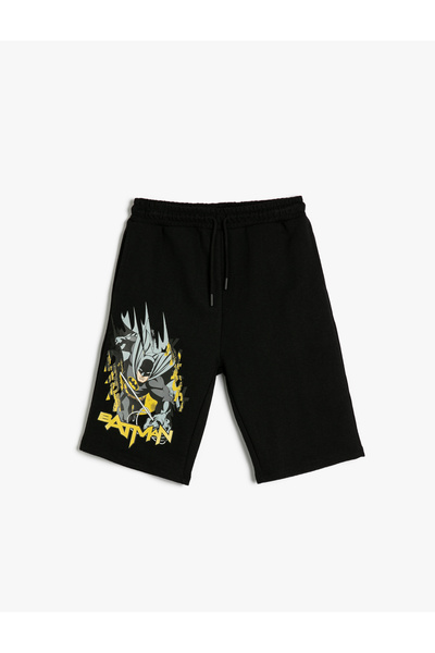 Koton Batman Şort Lisanslı Cepli Beli Bağlamalı