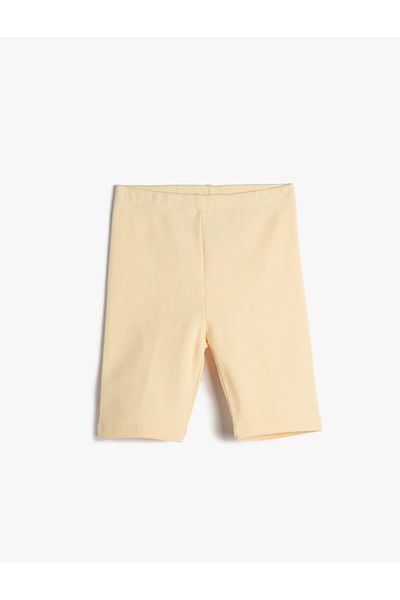 Koton Leggings Bermuda derék rugalmas derék zsinóros pamut