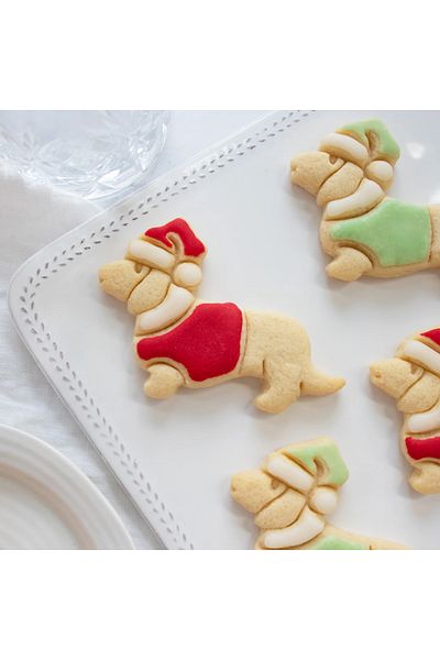 CESTOPİENO Dachshund Sausage Dog Christmas Cookie Mold, Ceramic, Polymer Clay - Mixed Color