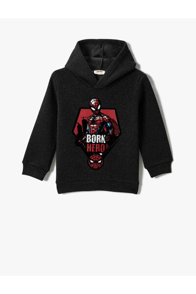 Koton Hanorac cu glugă imprimat Spider Man Licențiat