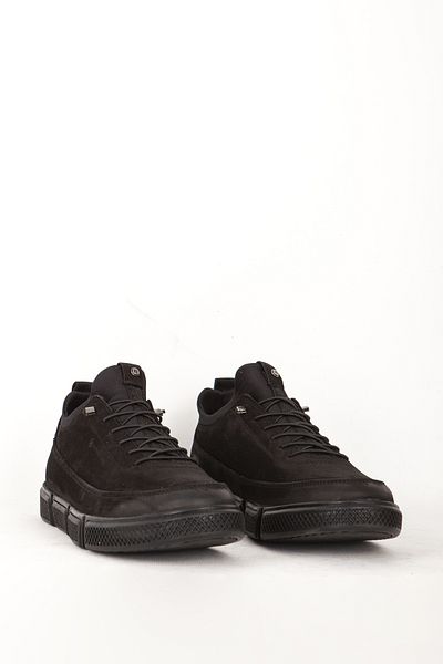 Hammer Jack Ανδρικά Comfort Nubuck Μαύρα Δερμάτινα Casual Παπούτσια - HJ 19676M