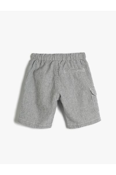 Koton Shorts with Tie Waist Side Pocket Detail