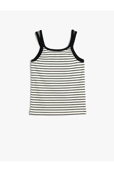 Koton U-Neck Ribbed Athlete Strap