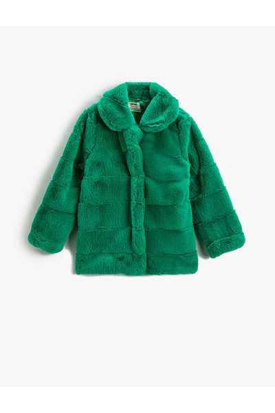 Koton Faux Fur Coat Baby Collar