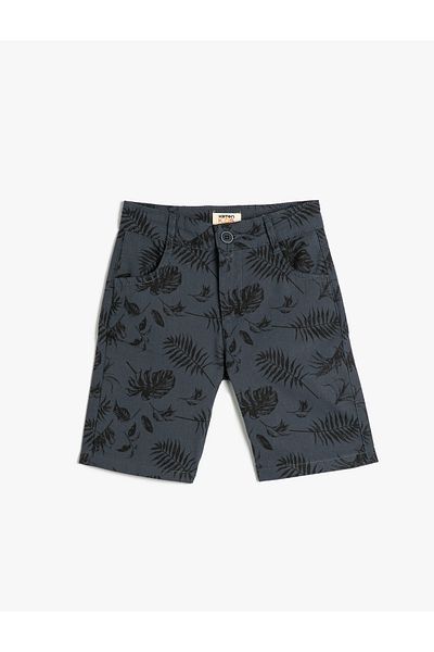 Koton Chino Shorts Floral Patterned Cotton with Pockets