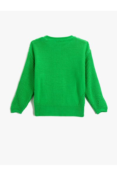 Koton Basic Knitwear Sweater with Hair Knit Detail