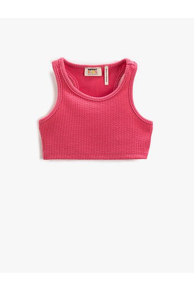 Koton Sports Half Tank Top Ribbed Round Neck