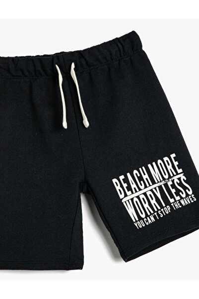 Koton Šortky s kravatou v pase s detailním potiskem