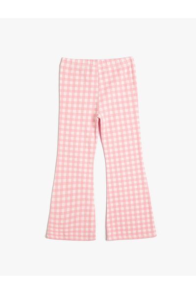 Koton Cotton Spanish Leg Leggings - Elastic Waist Trousers