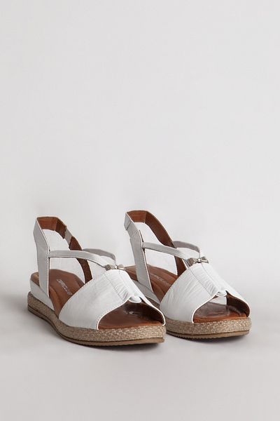 Dericlub Dámské sandály Zy 1276 Model Comfort – bílá pravá kůže