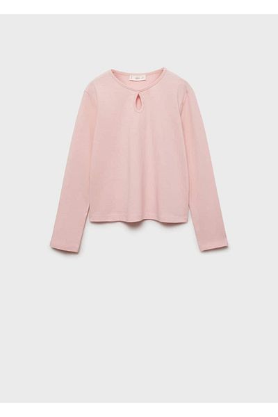 MANGO Kids Langärmliges Baumwoll-T-Shirt