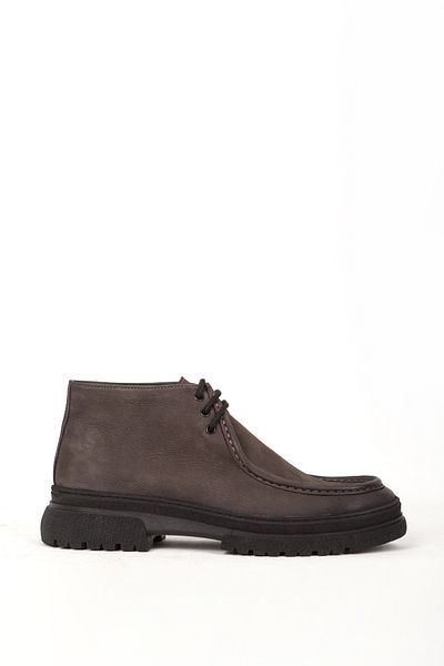 Pierre Cardinn Pierre Cardin Ανδρικές μπότες με κορδόνια Comfort Casual από γνήσιο δέρμα PC 44330 Mink