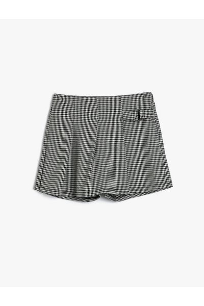 Koton Fustă mini Short Breasted cu Curea si Detaliu Plis