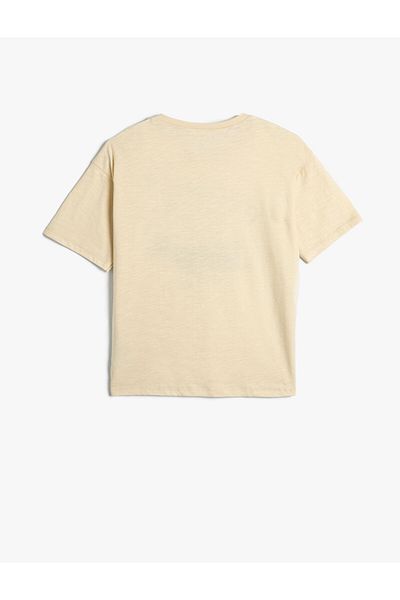 Koton Tricou cu mânecă scurtă cu imprimeu crocodil din bumbac