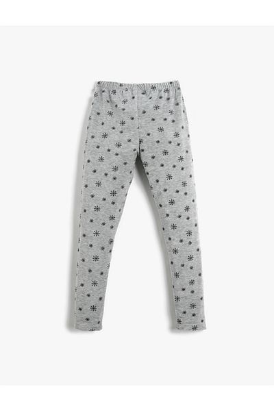 Koton Printed Leggings with Elastic Waist