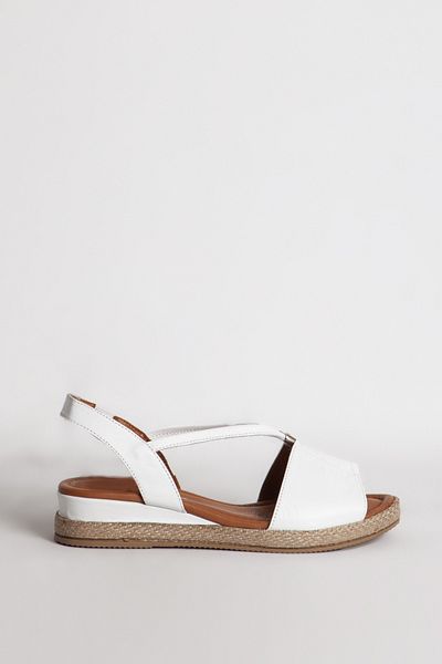 Dericlub Dámské sandály Zy 1276 Model Comfort – bílá pravá kůže