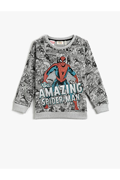 Koton Sweat Spider Man Nyomtatott Licensed Crew Neck