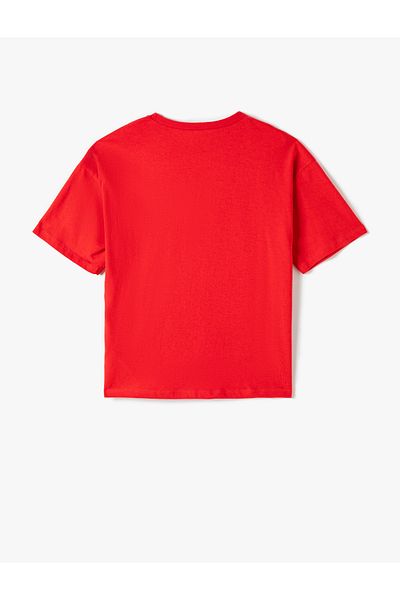 Koton T-Shirt Short Sleeve Floral Printed Crew Neck Cotton