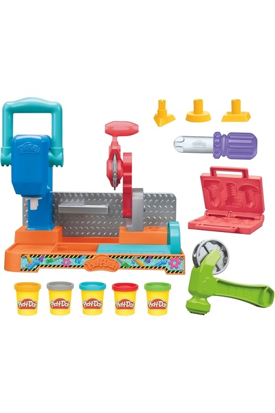 Play Doh Play-Doh Damga ve Testereli Alet Tezgahı Oyun Seti F9141