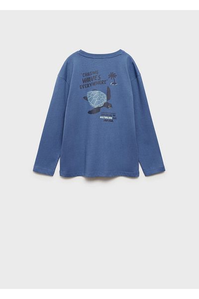 MANGO Kids Tricou imprimat cu mânecă lungă