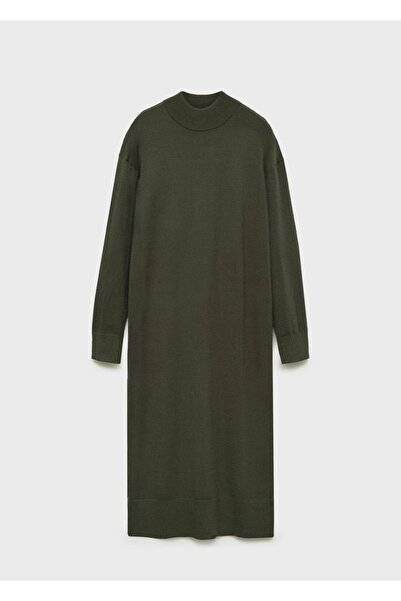 MANGO Woman Yuvarlak yakalı triko elbise