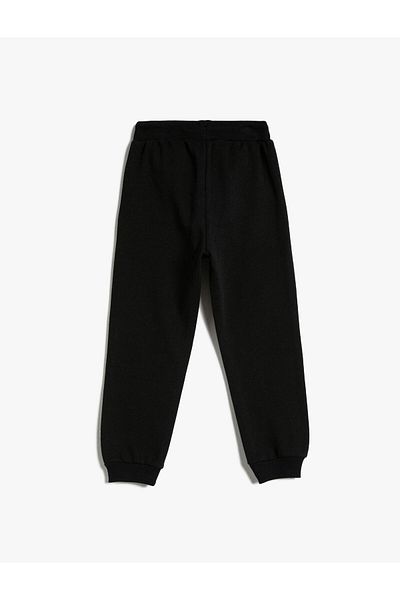 Koton Jogger Sweatpants Tie Waist Pocket Print Detailed