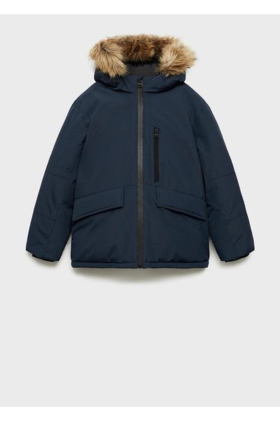 MANGO Kids Gesteppter Anorak mit Kapuze