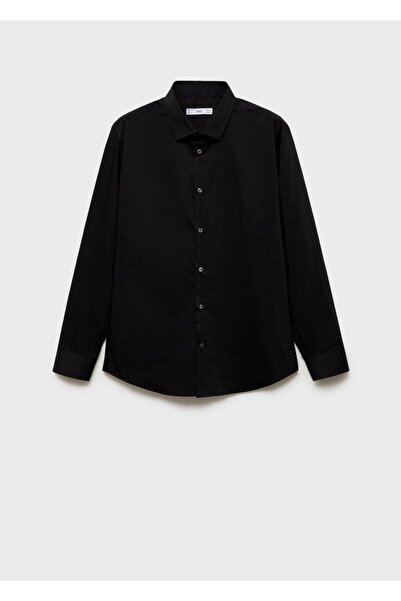 MANGO Man Regular kesim streç pamuklu gömlek